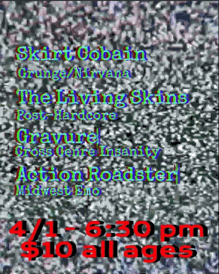 A flyer for the show